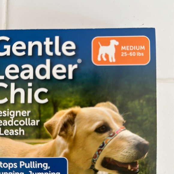 Gentle leader chic designer DONUTS head collar and leash, size medium - Picture 5 of 9